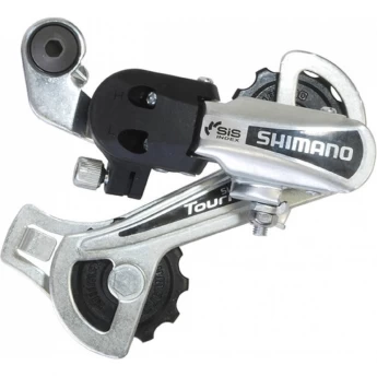 Переключатель задний SHIMANO TOURNEY, TTY21-B, GS, 6 скоростей, крепление на болт, серебристый, без упаковки