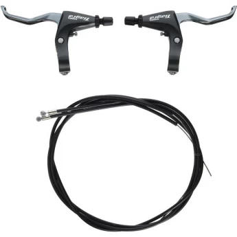 Тормозная ручка SHIMANO TIAGRA 4700, черная, правая+левая, FLAT BAR, V-BR трос+оплетка