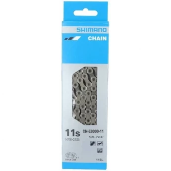 Цепь SHIMANO E8000, 11 скоростей, 126 звеньев, с замком цепи