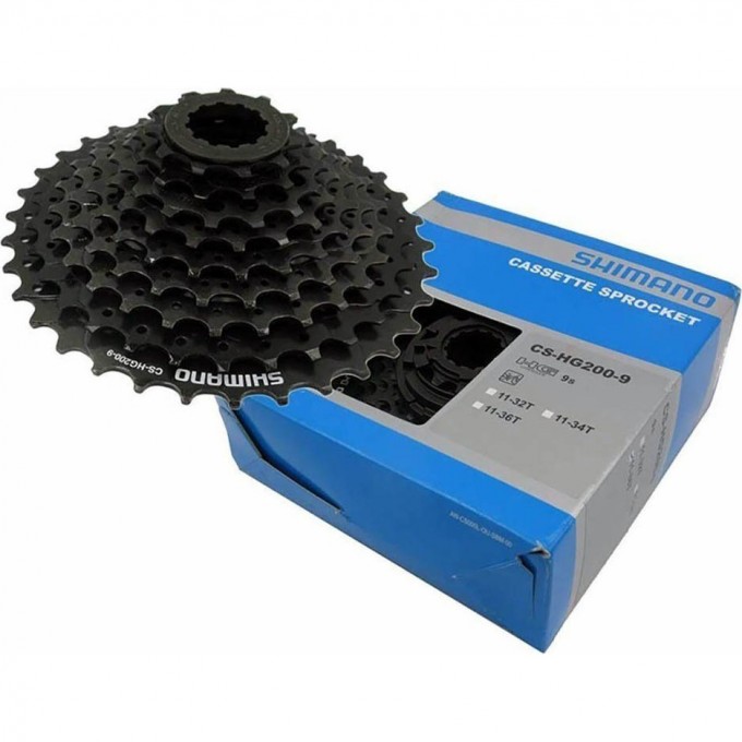 Кассета SHIMANO ALTUS HG200, 9 скоростей, 11-34 ECSHG2009134 Кассета SHIMANO ALTUS HG200, 9 скоростей, 11-34 ECSHG2009134