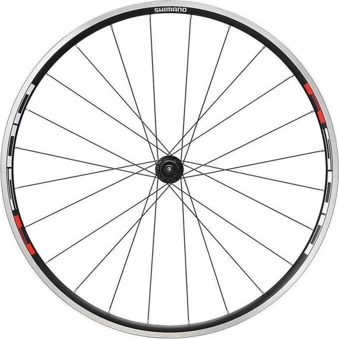 Колесо переднее SHIMANO R501, 28", клинчер, плоские спицы, с ободной лентой, черный EWHR501AFCBMYL Колесо переднее SHIMANO R501, 28", клинчер, плоские спицы, с ободной лентой, черный EWHR501AFCBMYL