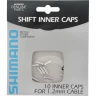 Концевик SHIMANO алюминиевый для троса переключателя, 10 штук Y62098060