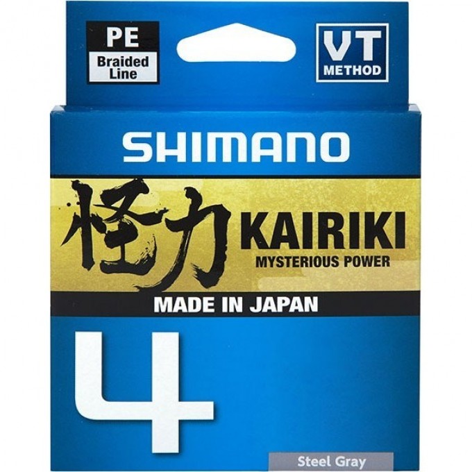 Леска плетёная SHIMANO KAIRIKI 4 PE 150 м серая 0.16 мм 8.1 кг LDM54TE1516015S Леска плетёная SHIMANO KAIRIKI 4 PE 150 м серая 0.16 мм 8.1 кг LDM54TE1516015S