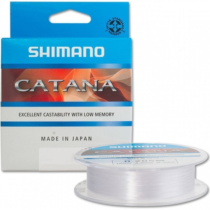 Леска SHIMANO CATANA SPINNING 100м прозрачная 0,405мм 15,5кг CATSPG10040 Леска SHIMANO CATANA SPINNING 100м прозрачная 0,405мм 15,5кг CATSPG10040
