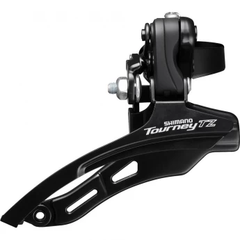 Переключатель передний SHIMANO TZ500, верхняя тяга, 28.6, 42T, индивидуальная упаковка