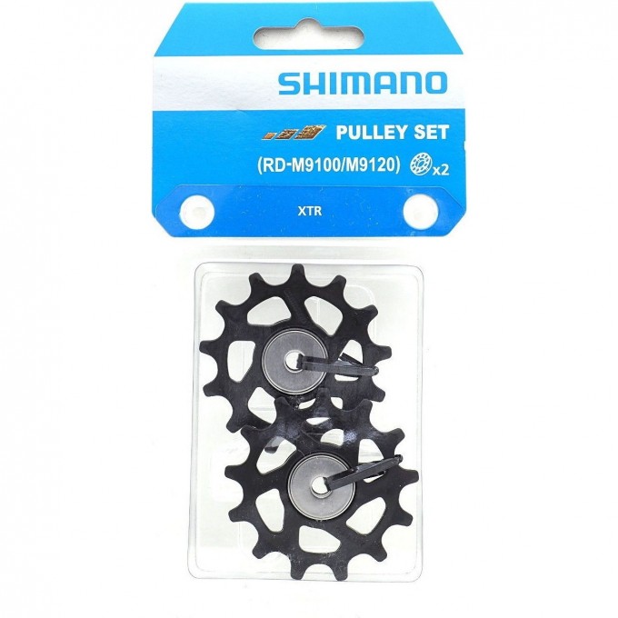 Ролики для велосипеда SHIMANO Y-PART RD-M9100/M9120, 12 скоростей, пара роликов, Y3FA98090 Ролики для велосипеда SHIMANO Y-PART RD-M9100/M9120, 12 скоростей, пара роликов, Y3FA98090