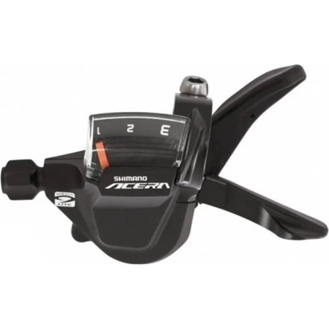 Шифтер SHIMANO ACERA, M3000, левый, 3 скорости, трос 1800мм ESLM3000LB Шифтер SHIMANO ACERA, M3000, левый, 3 скорости, трос 1800мм ESLM3000LB