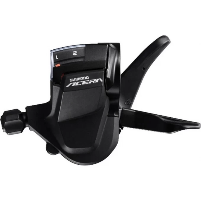Шифтер SHIMANO ACERA, M3010, левый, 2 скорости, трос 1800 мм ESLM3010LB Шифтер SHIMANO ACERA, M3010, левый, 2 скорости, трос 1800 мм ESLM3010LB