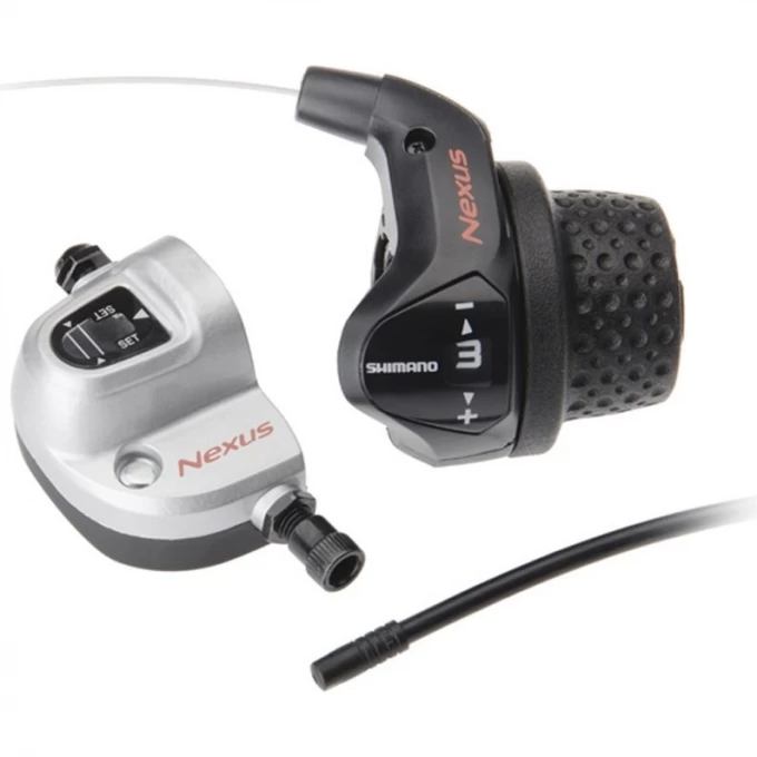 Шифтер SHIMANO NEXUS, 3S41E, 3 скорости, с bell crank 6, оплетка, 1700мм черный, короткая ручка ASL3S41E170LS Шифтер SHIMANO NEXUS, 3S41E, 3 скорости, с bell crank 6, оплетка, 1700мм черный, короткая ручка ASL3S41E170LS