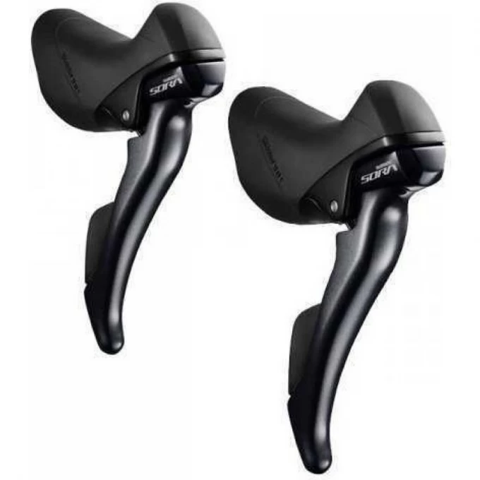 Шифтер/Тормозная ручка SHIMANO SORA, R3000, ЛЕВ/ПР, 2X9СК, ТР.+ОПЛЕТК ESTR3000DPA Шифтер/Тормозная ручка SHIMANO SORA, R3000, ЛЕВ/ПР, 2X9СК, ТР.+ОПЛЕТК ESTR3000DPA