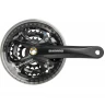 Система SHIMANO ACERA, M361, 175 мм, квадрат, 42/32/22T, защита, черный EFCM361E222CL