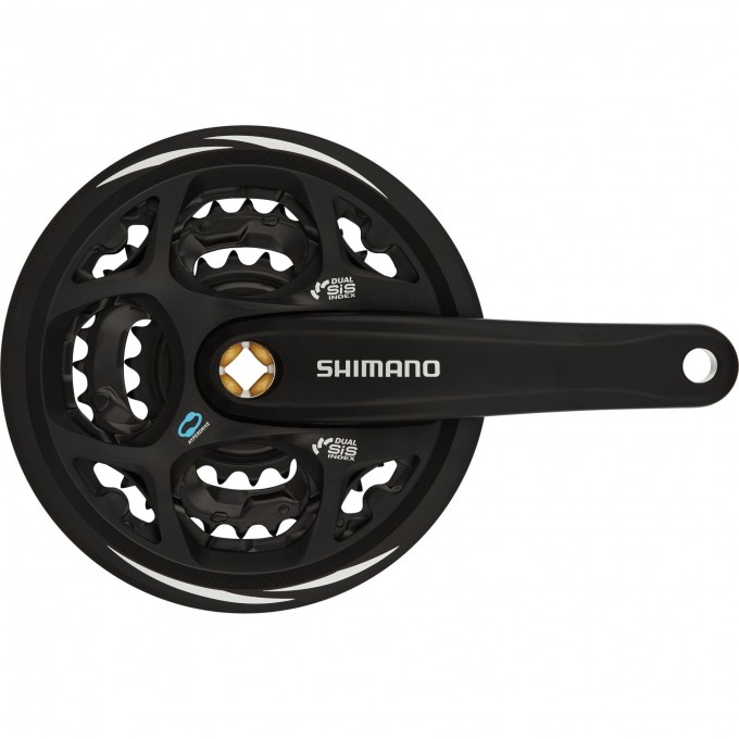 Система SHIMANO ALTUS M311, 170 мм, квадрат, 42/32/22T, с защитой, черный EFCM311C222CL Система SHIMANO ALTUS M311, 170 мм, квадрат, 42/32/22T, с защитой, черный EFCM311C222CL