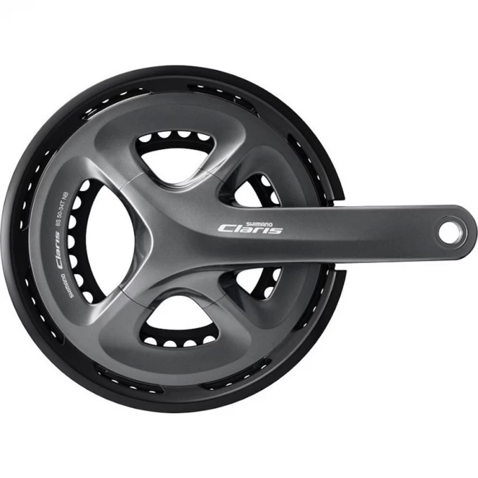 Система SHIMANO CLARIS, R2000, 170мм, интегрированный вал, 8 скоростей с защитой 50/34T EFCR2000CX04C Система SHIMANO CLARIS, R2000, 170мм, интегрированный вал, 8 скоростей с защитой 50/34T EFCR2000CX04C