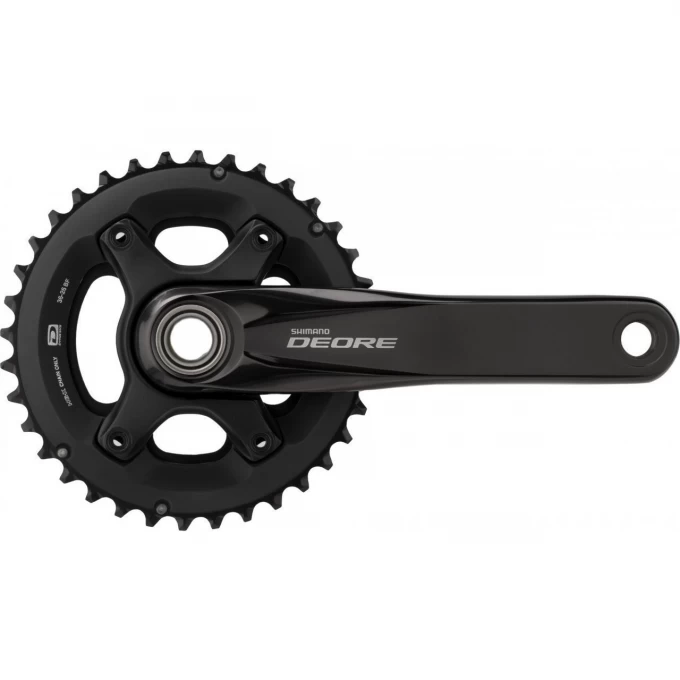 Система SHIMANO DEORE, M6000-2, 170 мм, интегрированный вал, 10 скоростей, 36/26T без каретки, черный EFCM6000CX66X