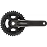 Система SHIMANO DEORE, M6000-B2, 175 мм, интегрированный вал, 10 скоростей, 36/26T без каретки CL+3 мм, черный EFCM6000BEX66X