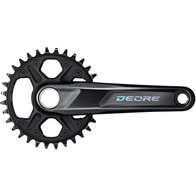 Система SHIMANO DEORE M6100-1, для 1x12 скоростей, 175мм, интегрированный вал, 32T без каретки, для CL:52мм EFCM61001EXA2 Система SHIMANO DEORE M6100-1, для 1x12 скоростей, 175мм, интегрированный вал, 32T без каретки, для CL:52мм EFCM61001EXA2