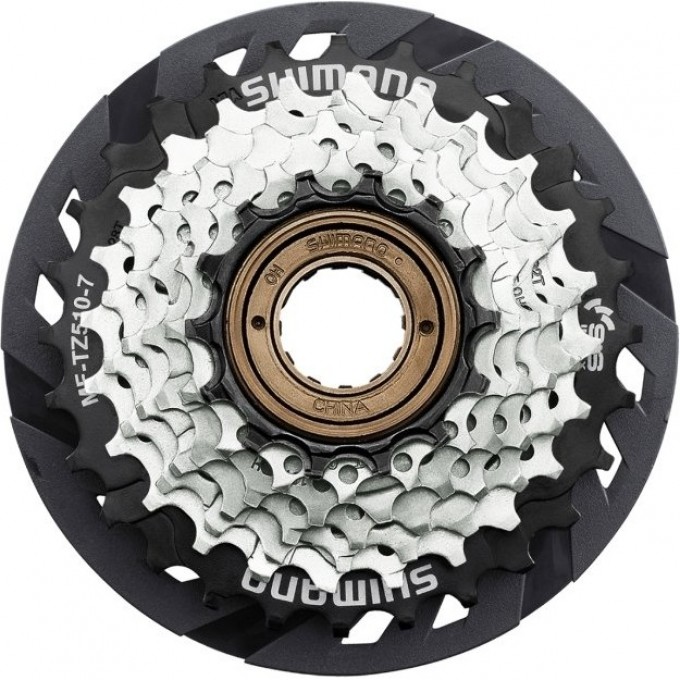 Трещотка велосипедная SHIMANO TOURNEY TZ510, 7 скоростей, 14-28T, с защитой AMFTZ5107428CP Трещотка велосипедная SHIMANO TOURNEY TZ510, 7 скоростей, 14-28T, с защитой AMFTZ5107428CP